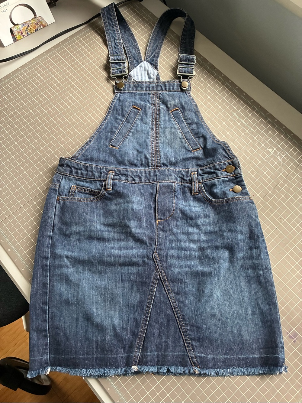 Tommy Hilfiger Light Blue Denim skirt Overalls